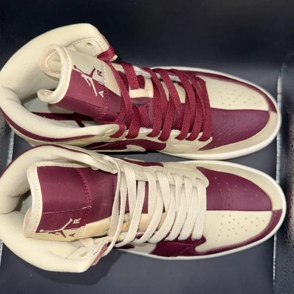 Size 8.5 - Air Jordan 1 SE Mid Split - Beach Cherrywood Wmns, DR0501-200, No Box - Picture 6 of 10